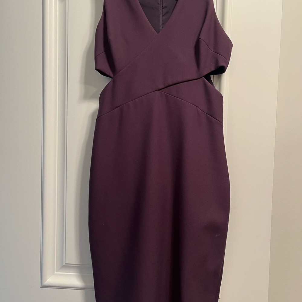 Elizabeth and James Deep Purple cut-out Dress